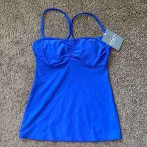 Athleta royal blue underwire tankini top NWT 32DDT